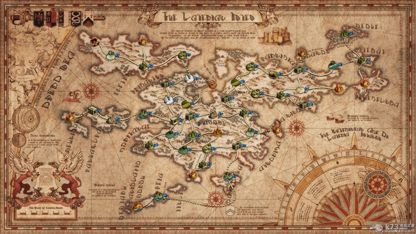 皇家骑士团命运之轮全世界地图及中英日地名对照